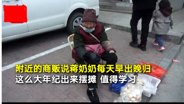 奶奶摆摊赚医药费 奶奶每天早出晚归