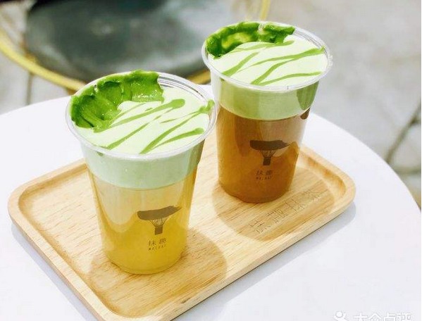 抹趣全新升级 首创抹茶酱茗茶吸引众多市民打卡品尝