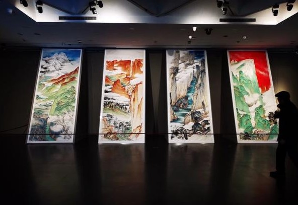 “西山晴雪——陈滞冬中国画展”在京开幕