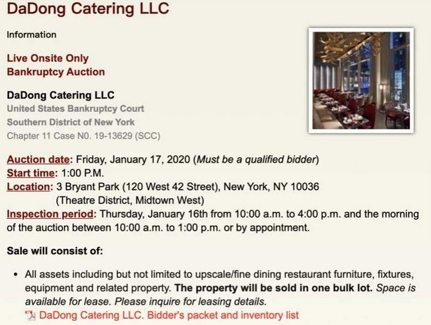 中餐出海有多难?大董烤鸭纽约店不到两年关店倒闭