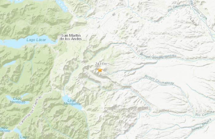 阿根廷发生5.3级地震 震源深度162.9公里