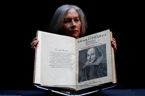 威廉·莎士比亚的作品合集《第一对开本》在佳士得进行拍卖