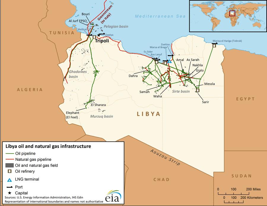 利比亚封锁石油出口命令影响 油价上行后何去何从？
