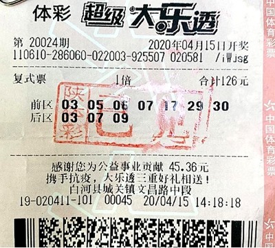 因为喝酒误事写错号码 男子丢失大乐透千万大奖