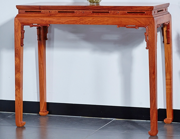 "青龙韵红木台式电脑桌"红木家具及价格