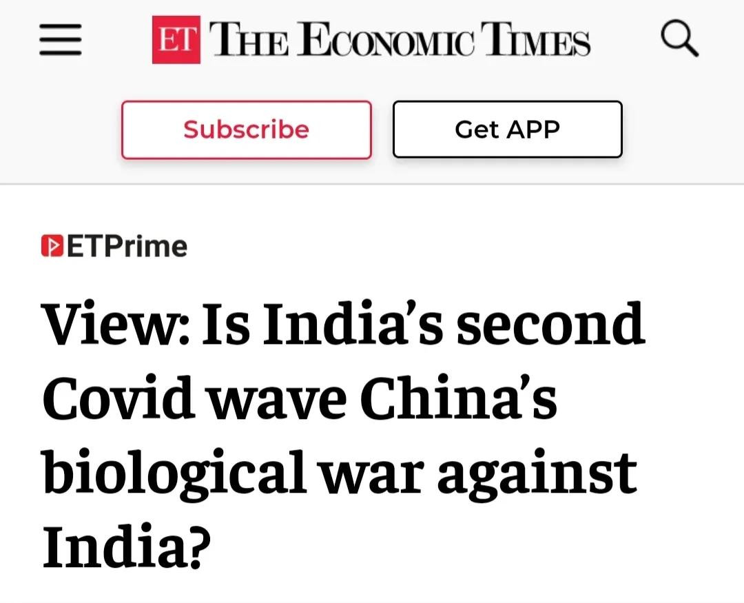 【全球疫情】狼狈为奸！印政府、媒体：中国释放病毒削弱印度 发动“生物战”！