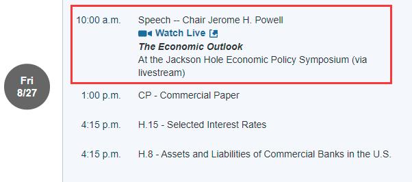 本周前瞻：全球央行年会召开 市场静待鲍威尔缩债表态 警惕黄金下行风险！