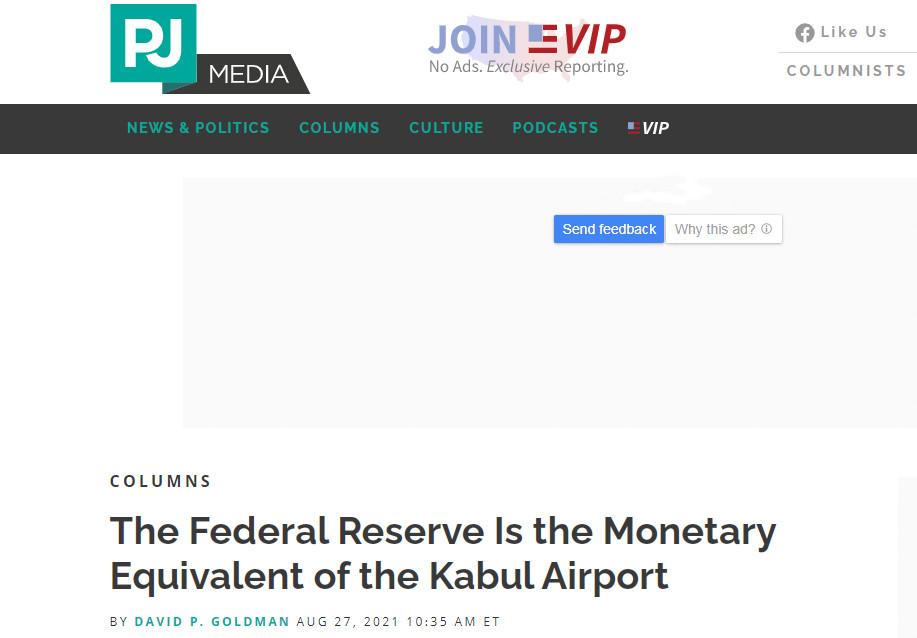 美国缩表看中国 美媒：在货币政策上，美联储相当于喀布尔机场！