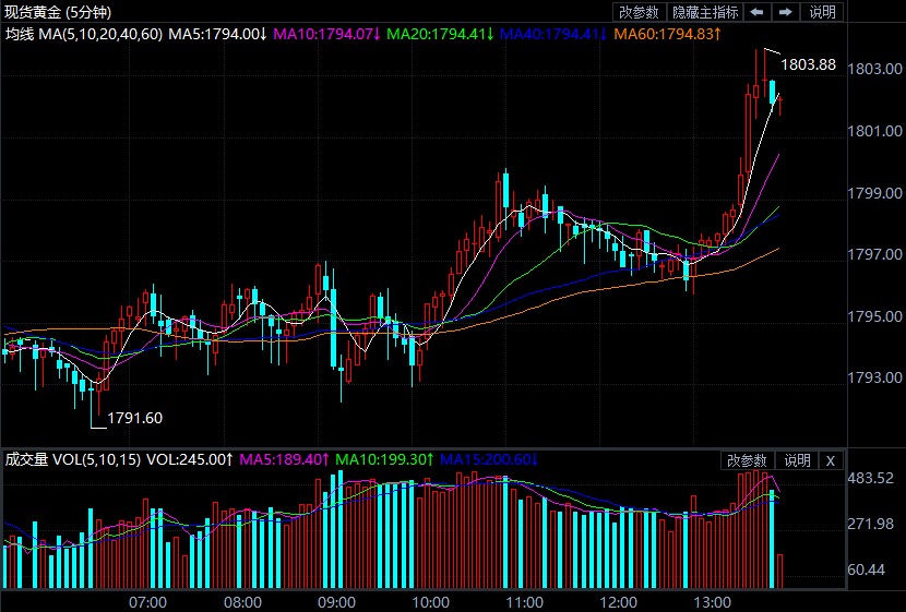耶伦警告债务危机 现货黄金料修正行情