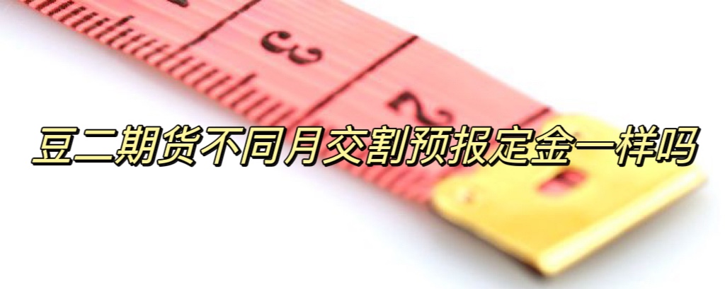 豆二期货不同月交割预报定金一样吗