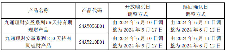 汉口银行开放式理财产品2024年端午节放假安排