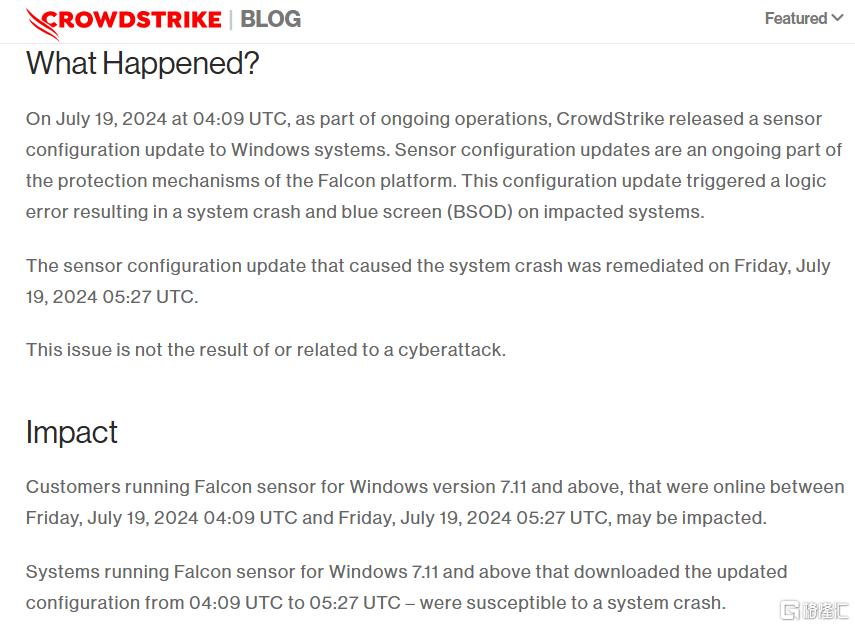 引发全球IT大崩溃，Crowdstrike究竟是啥？马斯克怒删软件，木头姐“抄底”