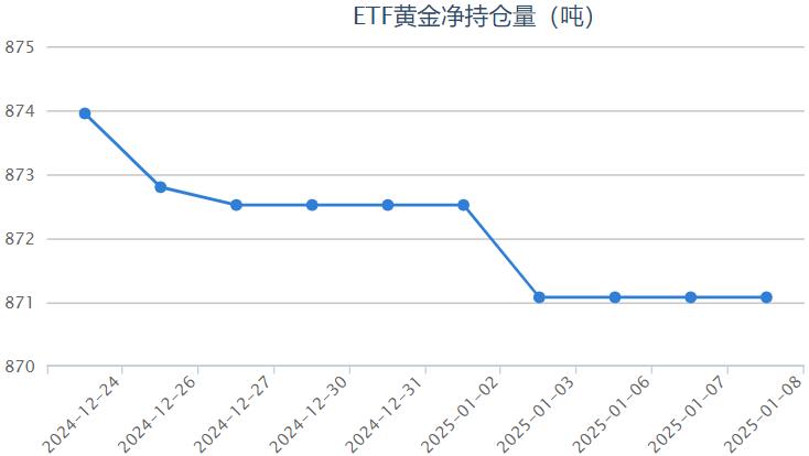 【黃金etf持倉(cāng)量】1月8日黃金ETF較上一交易日保持不變