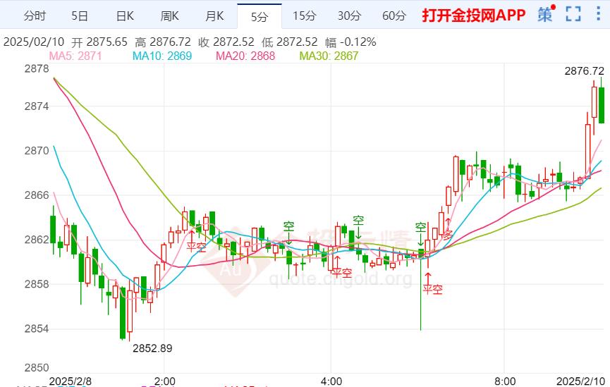 本周黄金价格走势预测（2025年2月10日）