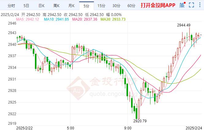2025年2月24日倫敦金行情走勢分析