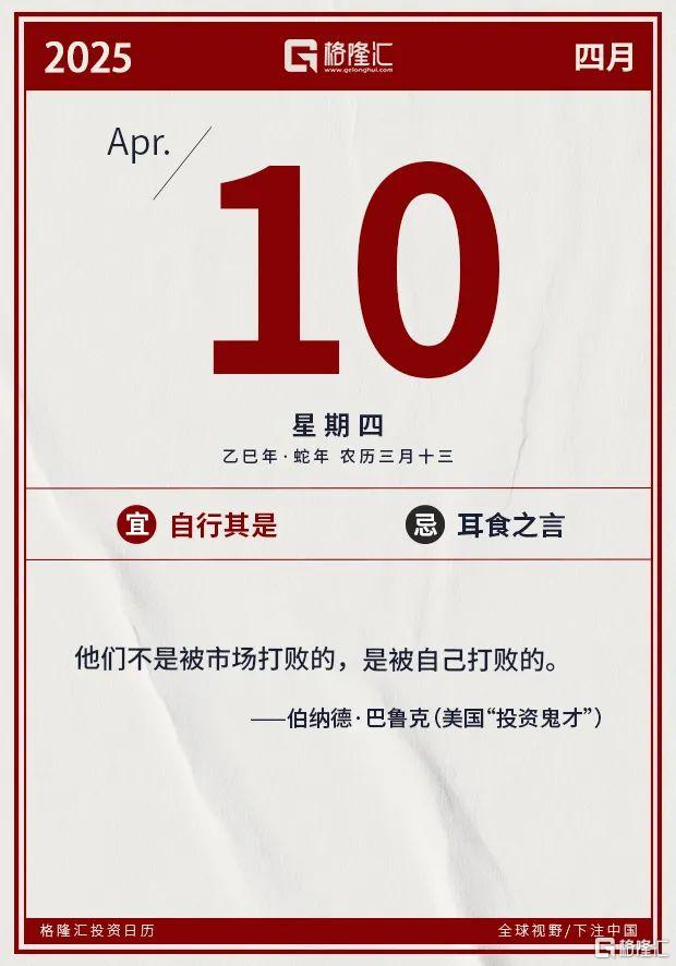 早报 (04.10）| 紧急叫停！特朗普对未采取报复行动的国家关税暂缓90天；中、欧反制；美股暴力大反弹