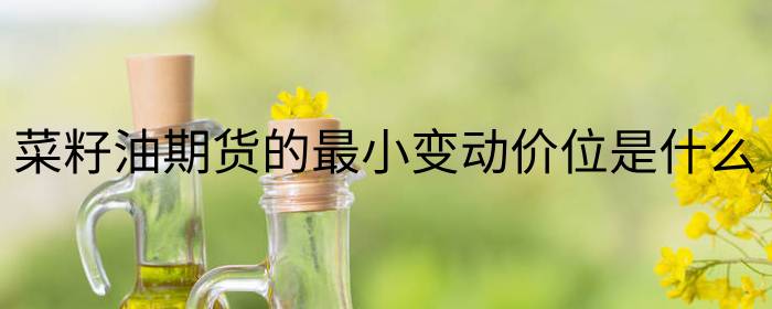 菜籽油期货最小变动价位是多少？