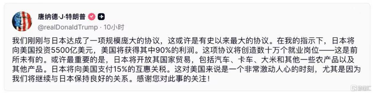 日股疯涨、日债跌！美日15%关税达成，石破茂难逃逼宫？