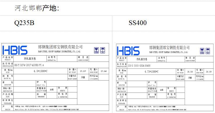 上期所：关于同意河钢集团有限公司等6家热轧卷板期货注册企业变更产品标牌的公告