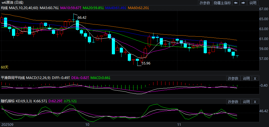 2025年11月24日原油价格走势分析