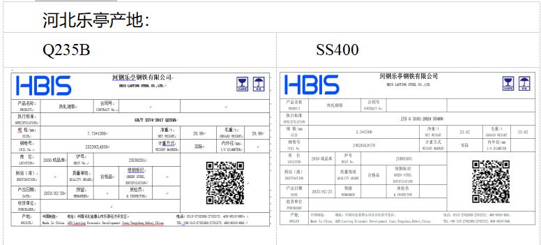 上期所：关于同意河钢集团有限公司等6家热轧卷板期货注册企业变更产品标牌的公告