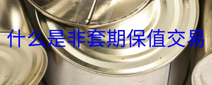 什么是非套期保值交易