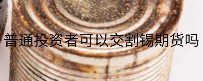 普通投资者可以交割锡期货吗