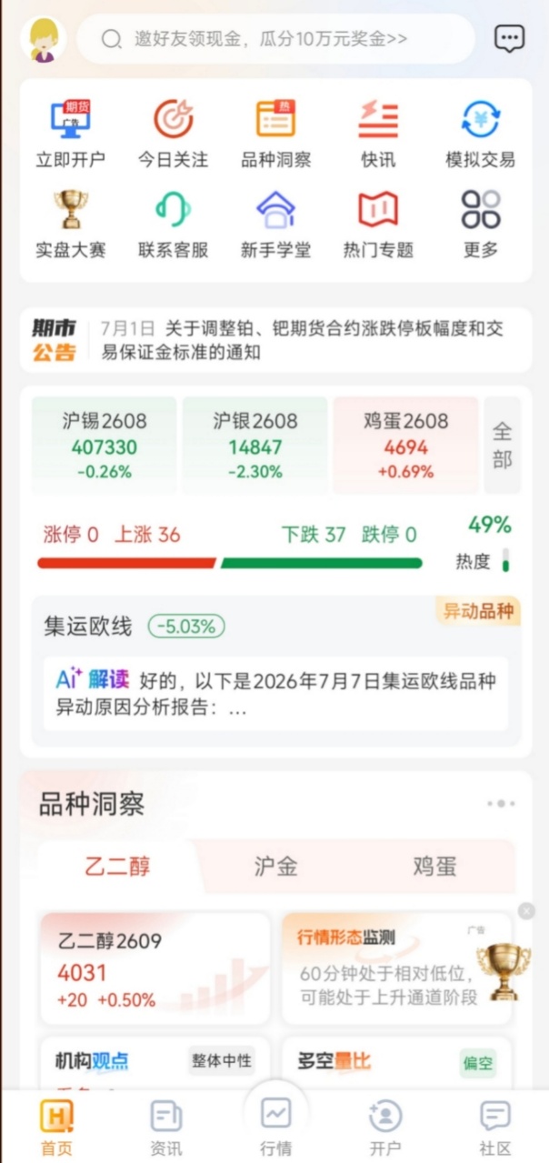 哪个期货软件的界面比较简洁、好用