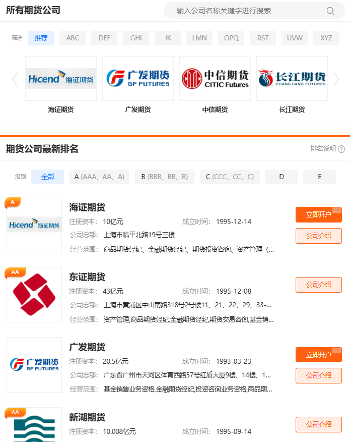 期货网站上哪个投教和学习资源比较全