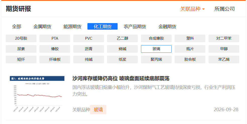 玻璃期货专业研报在哪看？新手免费查阅