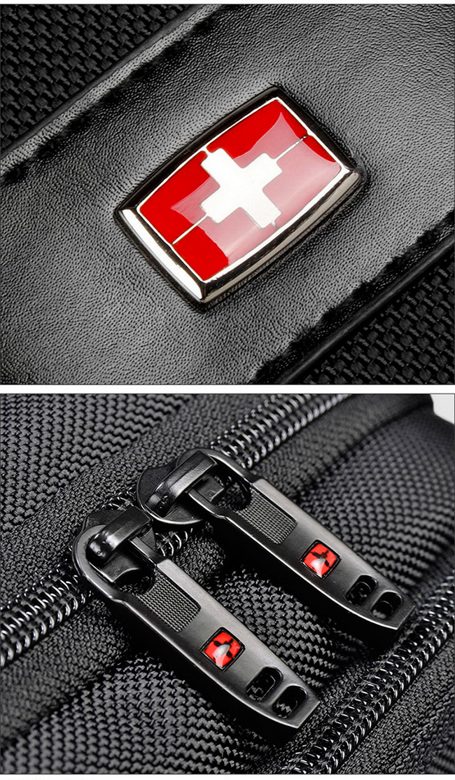 维士十字 时尚竖款单肩包 黑色