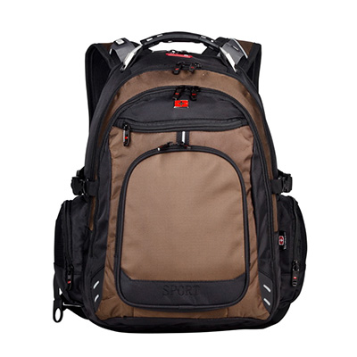 维士十字 17寸商务出差大容量旅行包 咖啡色