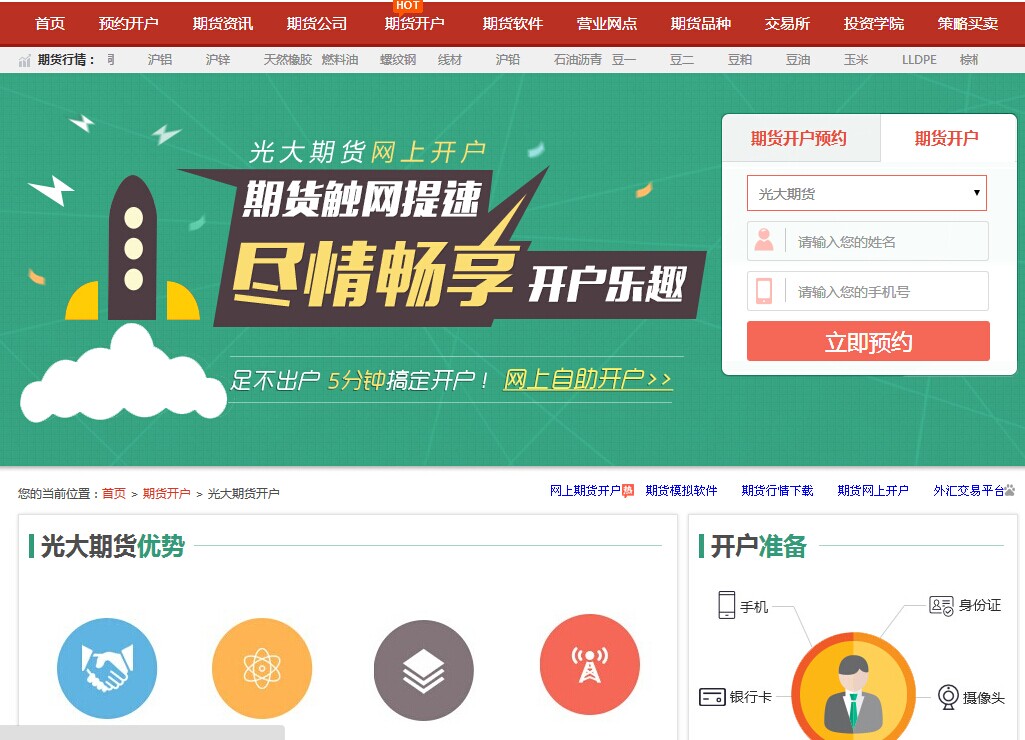 期货开户流程