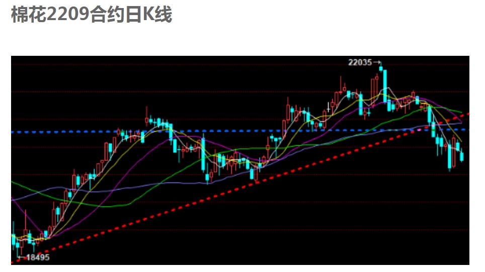 郑棉支撑线压力较大 或将维持震荡下行的态势