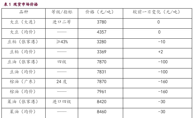 豆粕受交投情绪好转支撑 油脂价差进入快速修复期