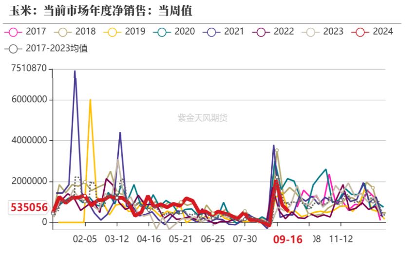 上周玉米主力合约探底反弹 关注2411合约反弹力度