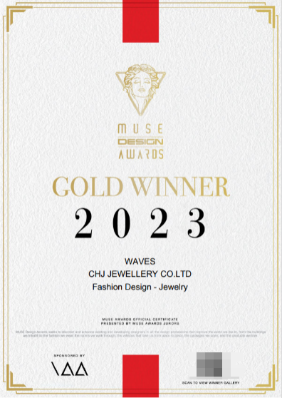 潮宏基珠宝花丝手镯喜获fdamuse设计奖金奖