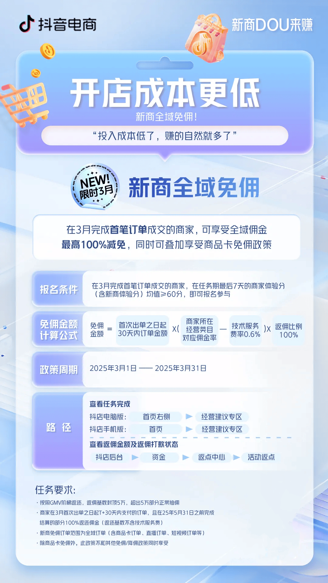 新商DOU来赚！3月新商免佣政策来啦！-金投网(手机金投网m.cngold.org)