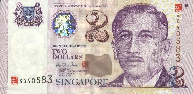 新加坡元上的头像是谁？