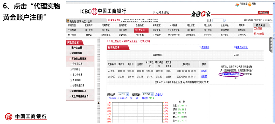 中国工商银行黄金T+D开户流程第六步